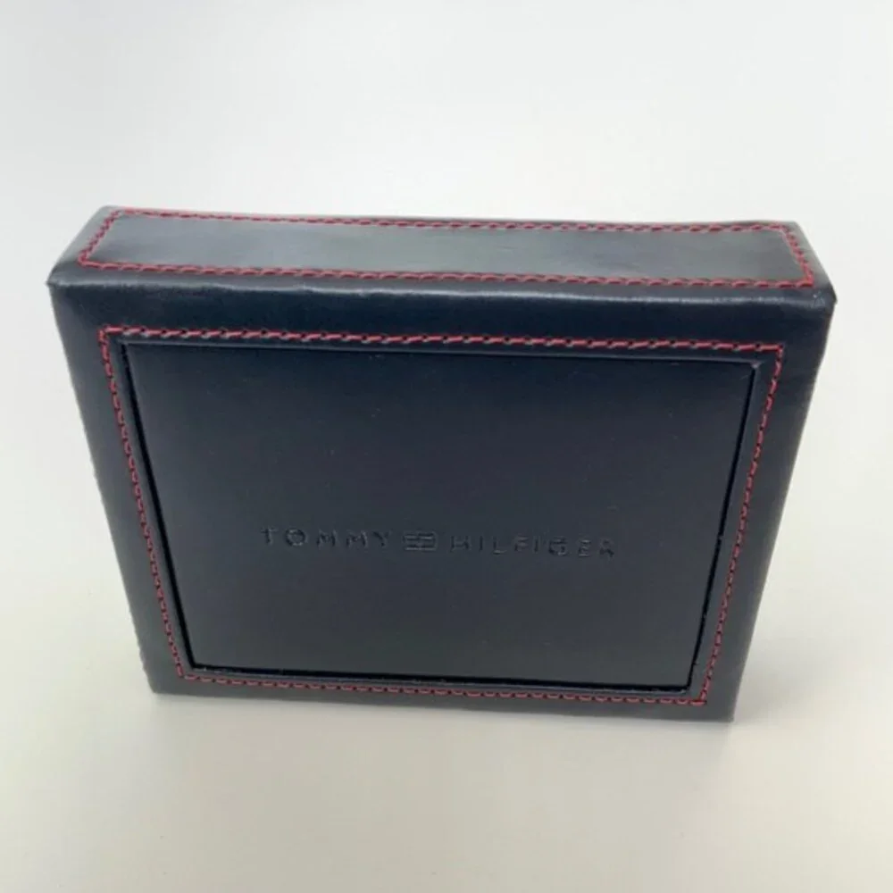 Tommy Hilfiger Wallet Navy RFID Leather Wallet & Valet